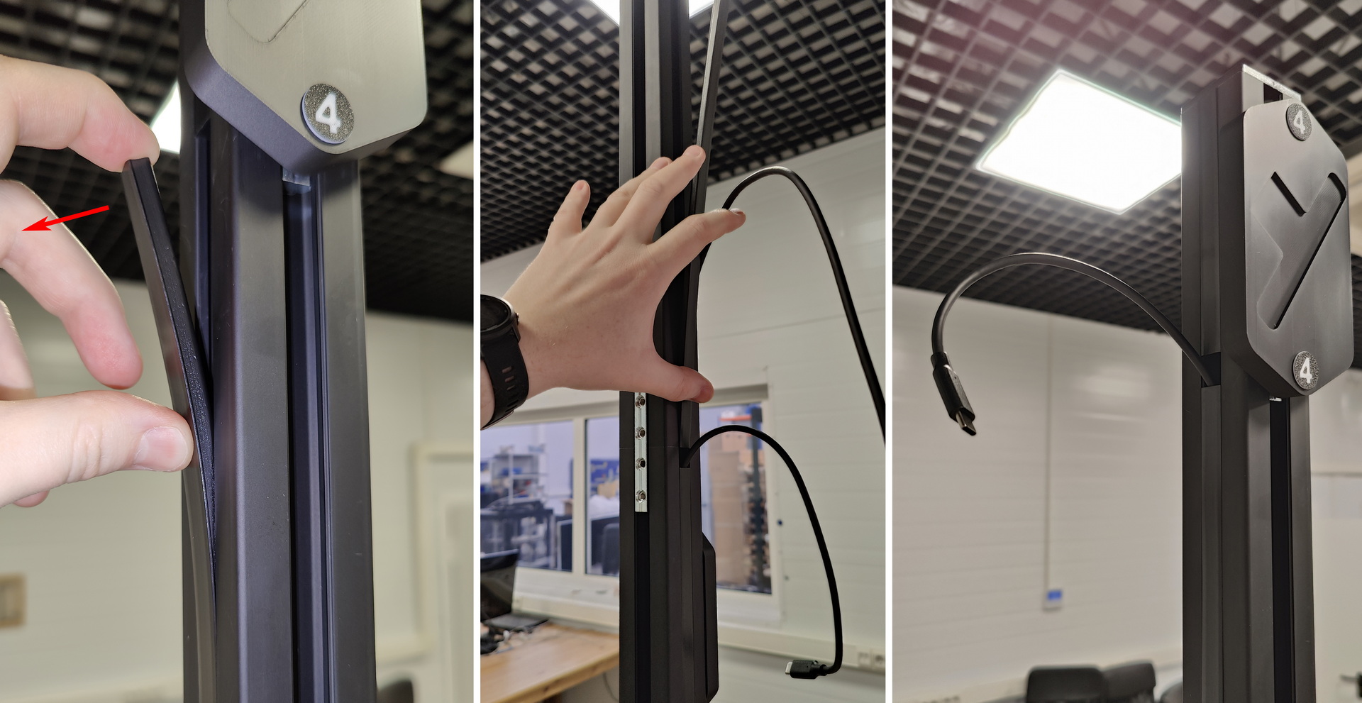 Upper sensor USB cable