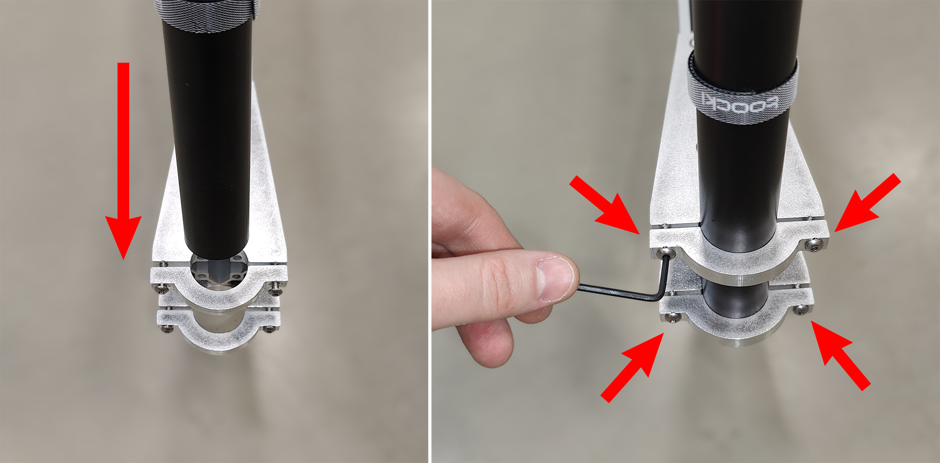 Laptop stand installation